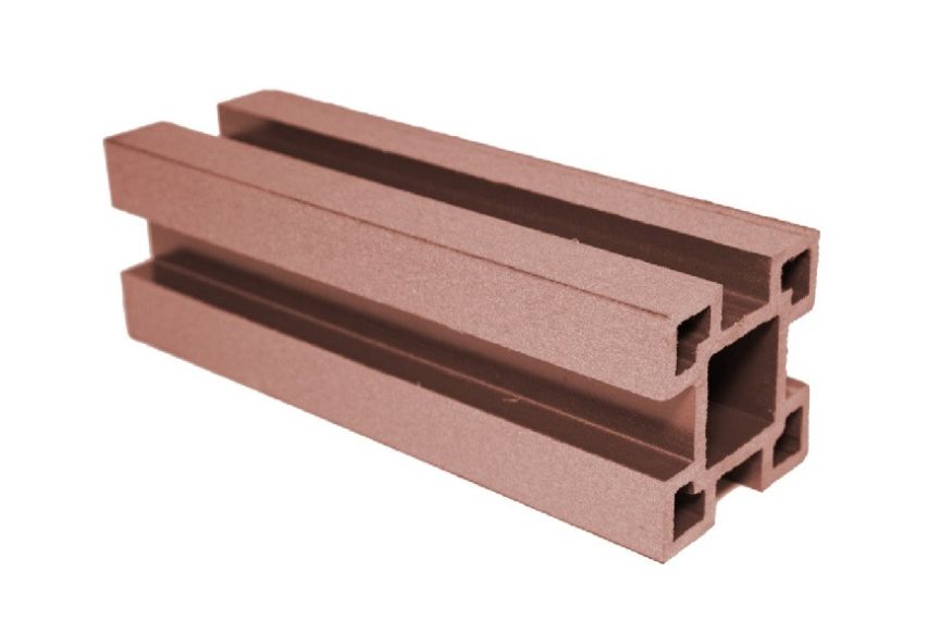 Столб ДПК с пазами АЙ-ТЕХПЛАСТ терракотовый купить в Владивостоке