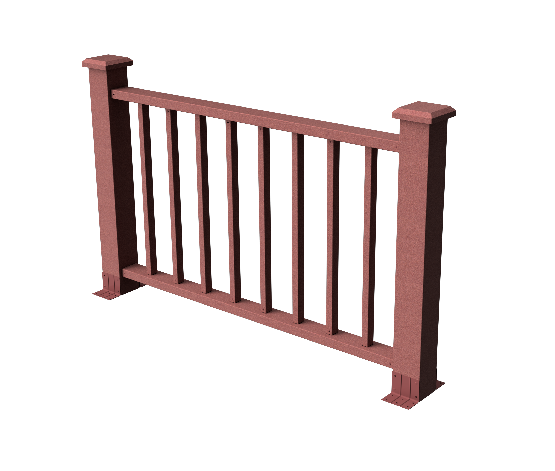 Декоративное ограждение ДПК GRINDERDECO Альма 1500 с невидимым крепежом мербау. купить в Владивостоке
