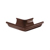 Угол желоба наружный Aquasystem, PU MATT, RAL 8017 Коричневый 150/100
