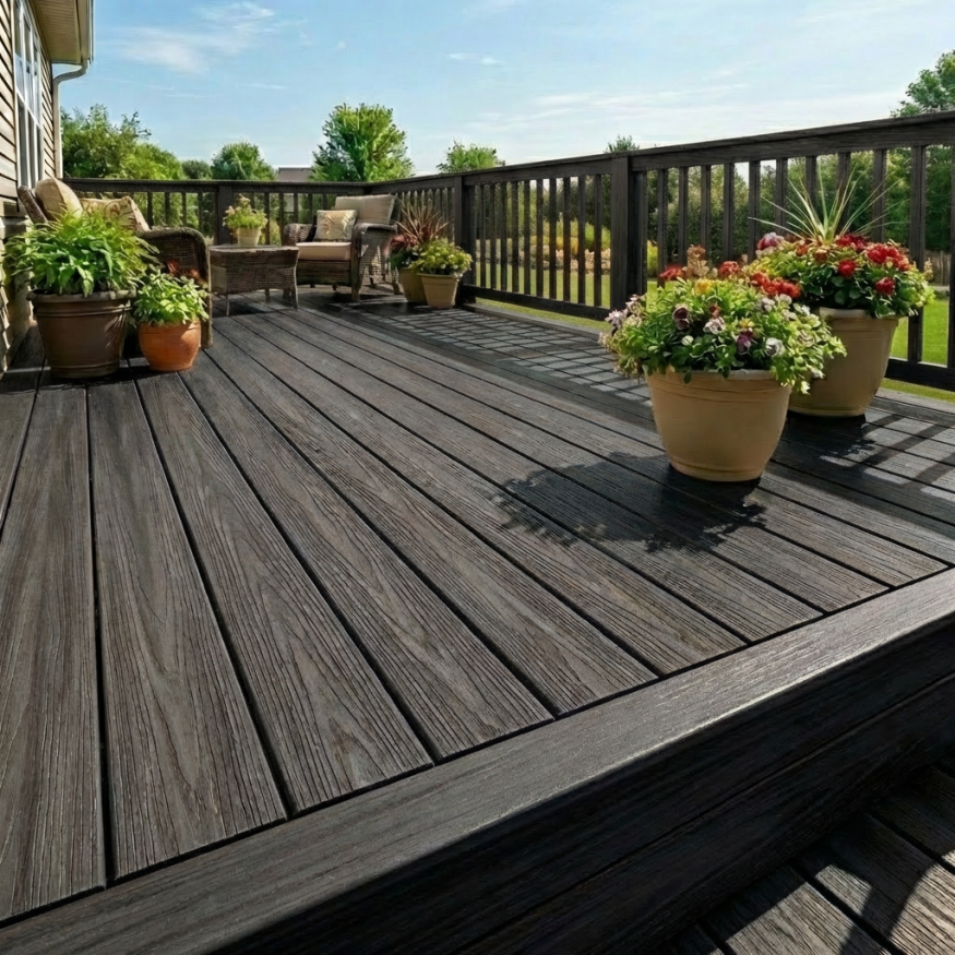 Террасная доска ДПК GardenParkett Табула, Графит купить в Владивостоке