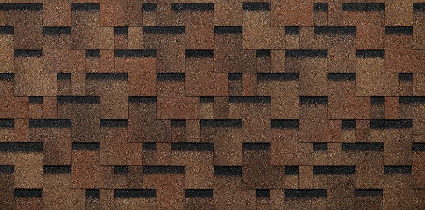 Гибкая черепица EURASIA Docke, Лабиринт, Светло-коричневый купить в Владивостоке