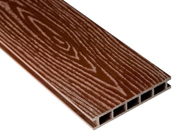 Террасная доска Faynag Premium PINO 3D в цвете Шоколад из ДПК купить в Владивостоке