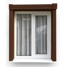 Вертикальная околооконная планка Доломит 1,5 м Цвет Корица