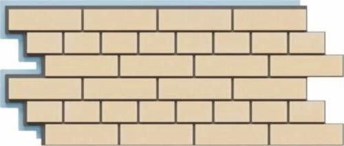 Фасадная термопанель Доломит Кирпич 40 мм, Светло-жёлтый купить в Владивостоке