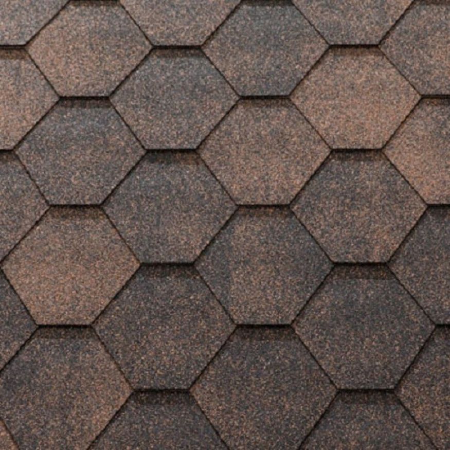 Гибкая черепица KATEPAL JAZZY медного оттенка купить в Владивостоке