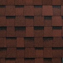 Двухслойная ламинированная черепица Shinglas, Фазенда, Красный цвет
