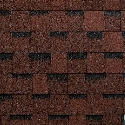 Двухслойная ламинированная черепица Shinglas, Фазенда, Красный цвет купить в Владивостоке