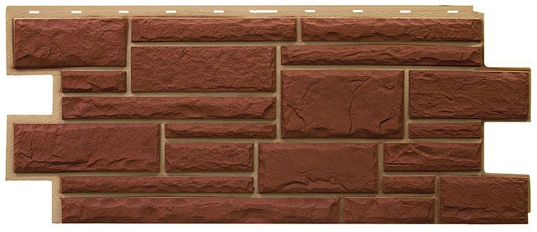 Фасадная панель Т-Сайдинг, Дикий Камень Коричневый  купить в Владивостоке