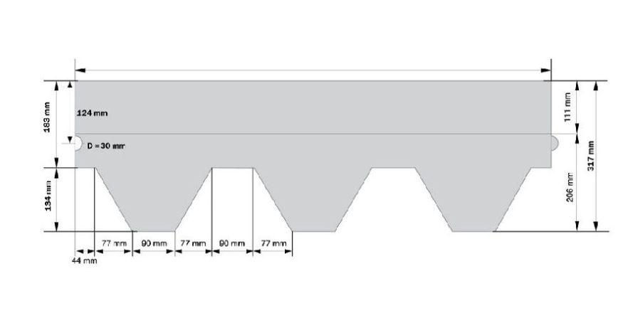 Гибкая черепица KATEPAL KL зелёного цвета. купить в Владивостоке