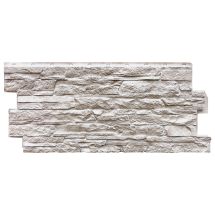 Фасадная панель FineBer Скала, Мелованный белый