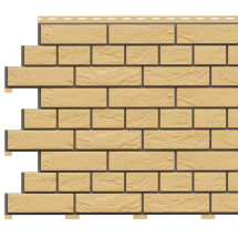 Фасадная панель Доломит, Кирпич Славянка, Желтый 