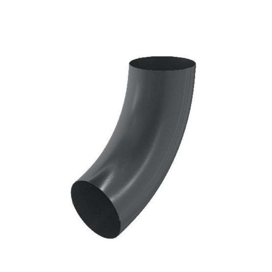 Колено трубы Aquasystem, RAL 7024, темно-серый, 125/90 купить в Владивостоке