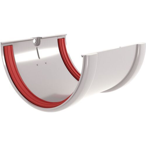 Соединитель водосточных желобов Grand Line, Белый купить в Владивостоке