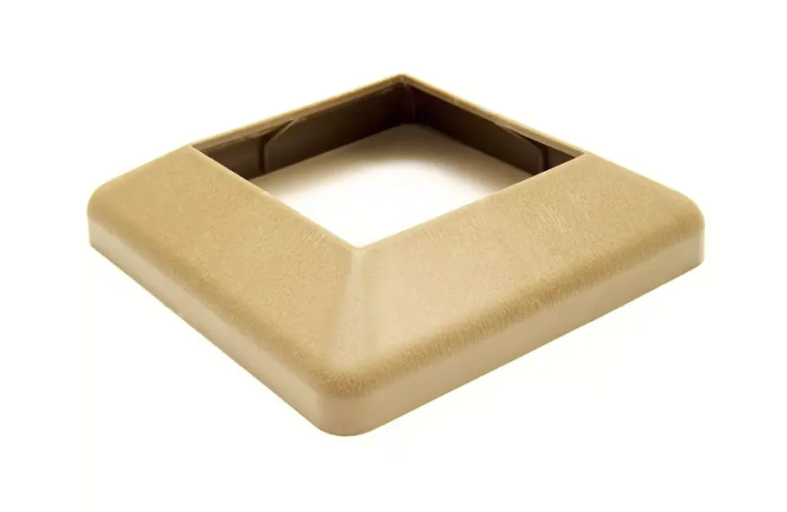 Крышка нижняя ПВХ для столба 125х125 Deckart Орех купить в Владивостоке