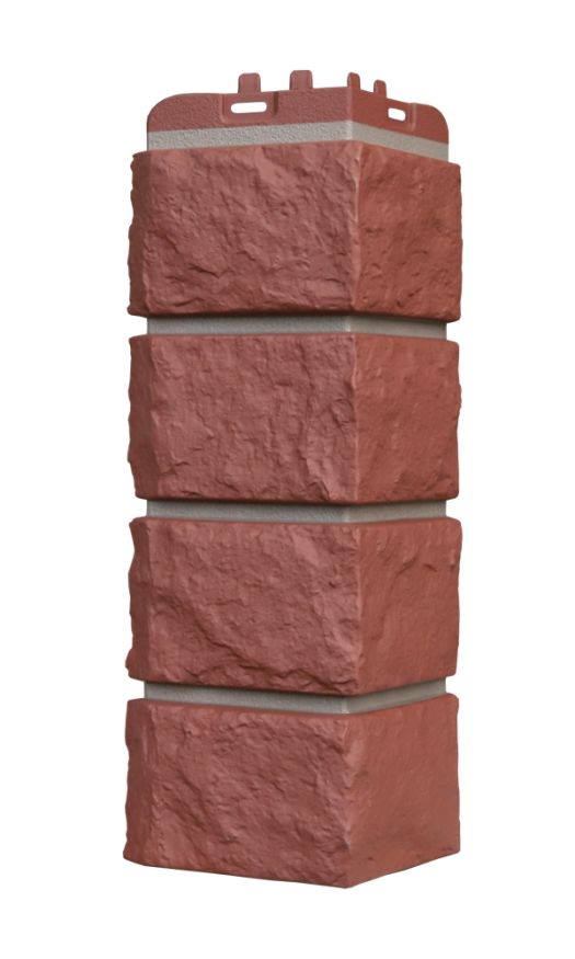 Угол наружный Grand Line, Колотый Камень Design Plus, Корица (темно-бежевый шов) купить в Владивостоке