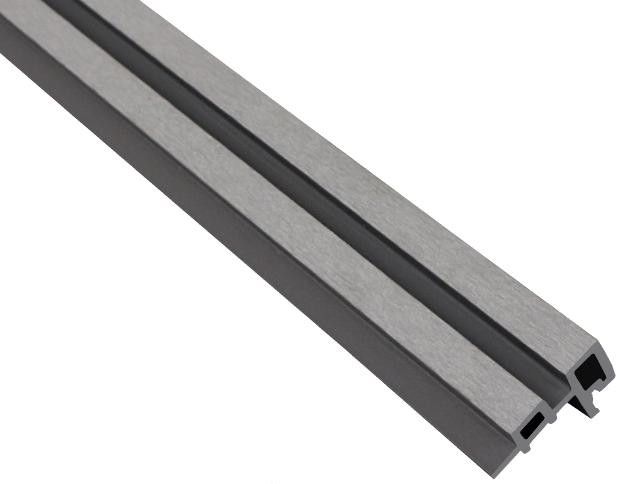 Угловая деталь для панелей ДПК Outdoor, шлифованный серый купить в Владивостоке