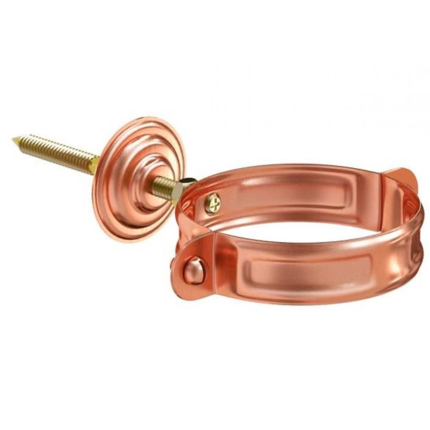 Комплект для крепления трубы Aquasystem, медный, 150/100 купить в Владивостоке