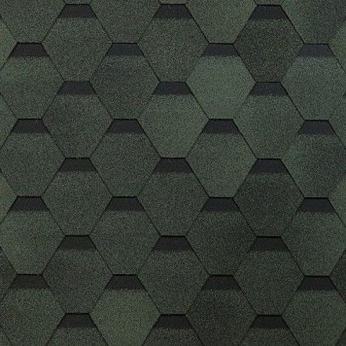 Гибкая черепица Shinglas, Оптима, Зеленый цвет купить в Владивостоке