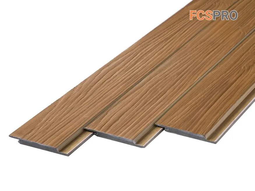 Фиброцементный сайдинг FCSPRO Click Shtil Термо береза купить в Владивостоке