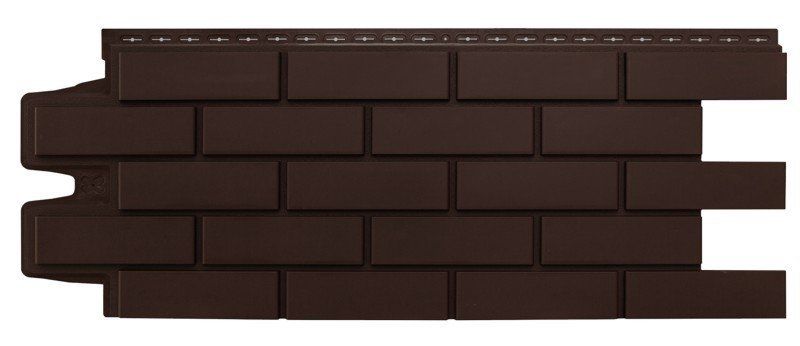 Фасадные панели Grand Line, Клинкерный кирпич Classic, Шоколадный купить в Владивостоке