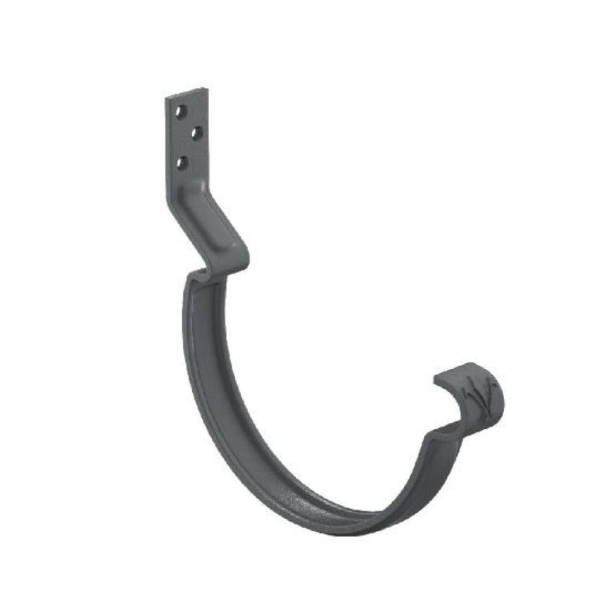 Короткий крюк для крепления желоба Aquasystem, RAL 7024 Тёмно-серый 125/90 купить в Владивостоке