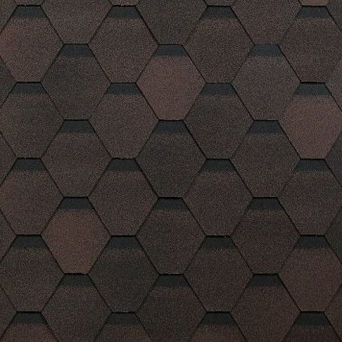 Гибкая черепица Shinglas, Оптима, Цвет: Коричневый купить в Владивостоке