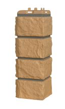 Угол наружный Grand Line, Колотый камень Design, Песочный (шов RAL 7006)