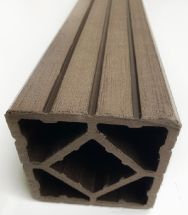 Столб Стандарт (венге и коричневый) из дерева и пластика