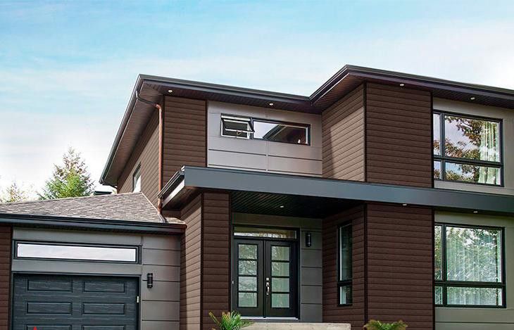 Фасадная доска ДПК Outdoor 3D STORM коричневая смесь купить в Владивостоке