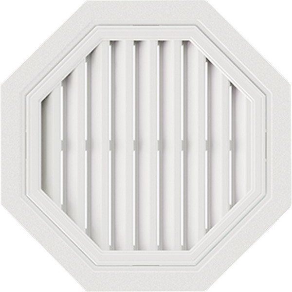 Вентиляционная решётка фронтальная восьмиугольная, белая. купить в Владивостоке