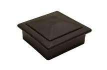 Крышка верхняя фигурная ПВХ для столба 100х100 Deckart Графит