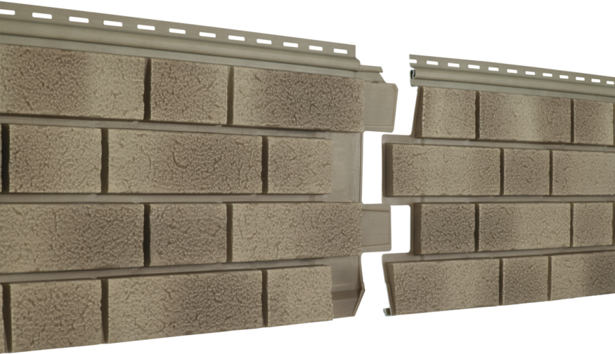 Фасадная панель Ю-пласт Стоун Хаус S-Lock Клинкер Балтик, Пустыня купить в Владивостоке