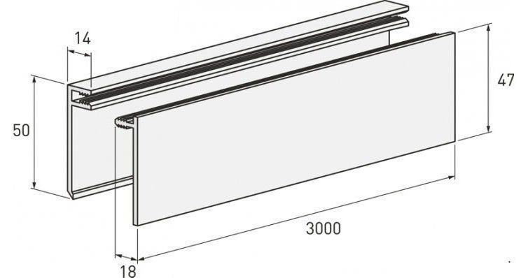 Финишная планка светлого оттенка купить в Владивостоке