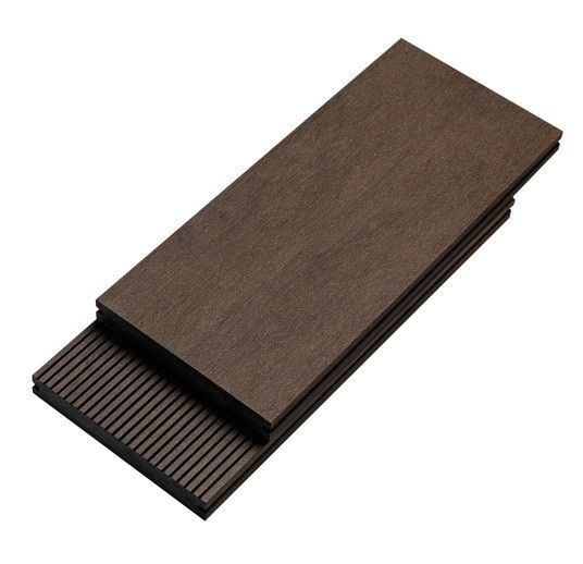 Террасная доска Bruggan Multicolor из ДПК, полнотелая, 120 мм, венге. купить в Владивостоке