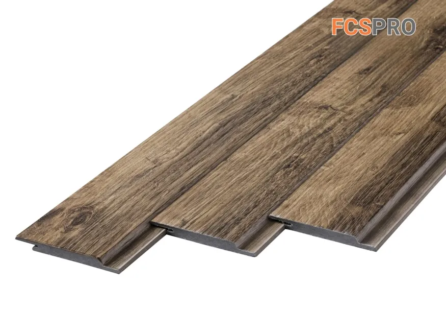 Фиброцементный сайдинг FCSPRO Click Shtil Кедр купить в Владивостоке