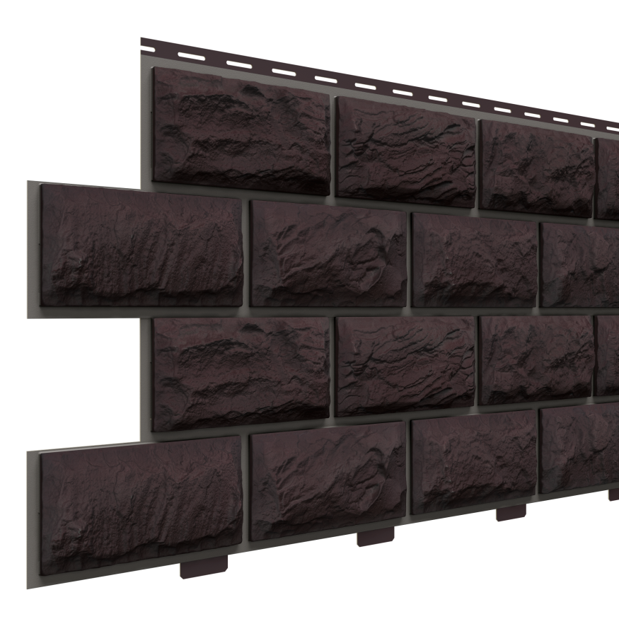 Фасадная панель Доломит, Альпийский премиум, цвет Венге. купить в Владивостоке