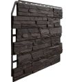 Фасадная панель Fineber, 3D Скол, Тёмный коричневый купить в Владивостоке