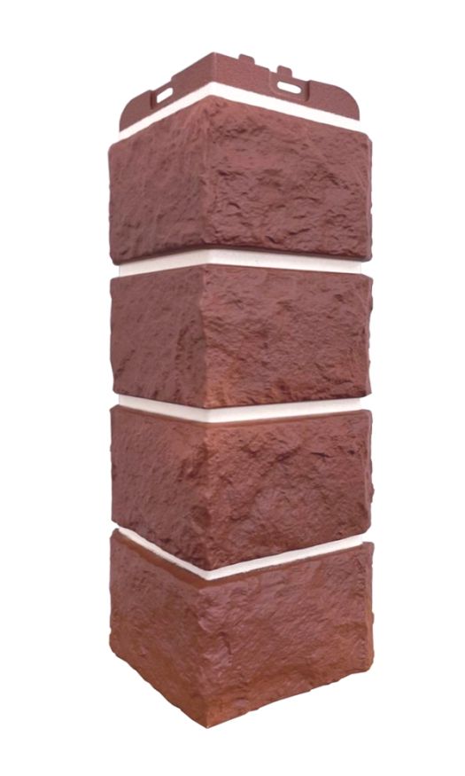Угол наружный Grand Line, Колотый Камень Design Plus, Корица (белый шов) купить в Владивостоке