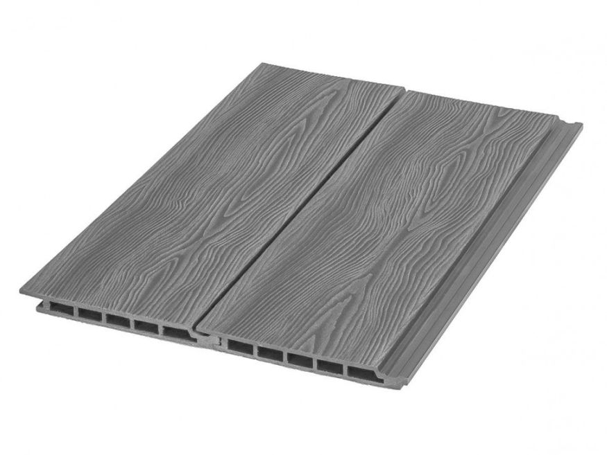 Фасадная доска ДПК Nature 3D Серый купить в Владивостоке