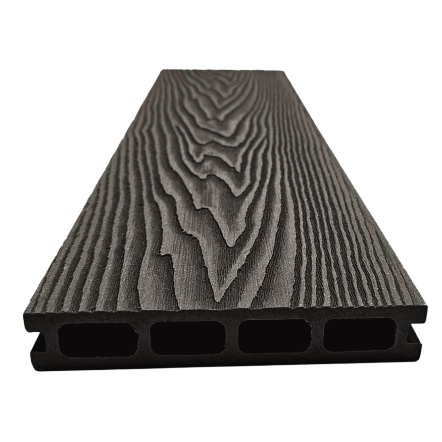 Террасная доска ДПК NanoWood 3D Double Антрацит купить в Владивостоке