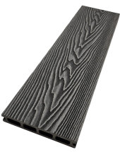 Террасная доска ДПК NanoWood 3D Double Антрацит