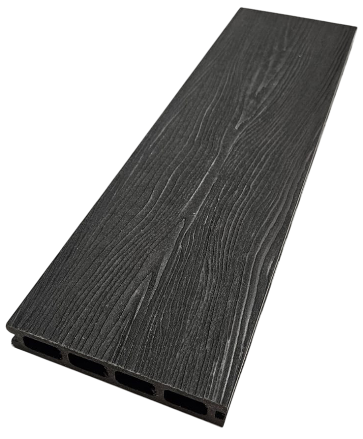 Террасная доска ДПК NanoWood 3D Double Антрацит купить в Владивостоке