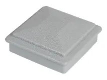 Крышка верхняя фигурная ПВХ для столба 100х100 Deckart Серый