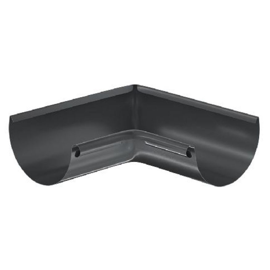 Внутренний угол желоба 90° Aquasystem, RAL 7024 Тёмно-серый 125/90 купить в Владивостоке