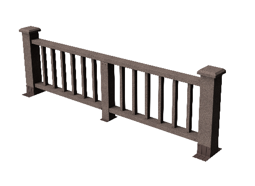 Декоративное ограждение ДПК GRINDERDECO Троя в цвете венге купить в Владивостоке