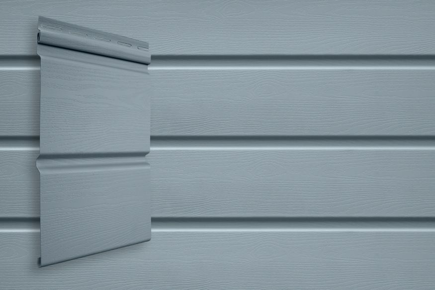 Виниловый сайдинг Grand Line Double-брус Цвет: Голубой купить в Владивостоке