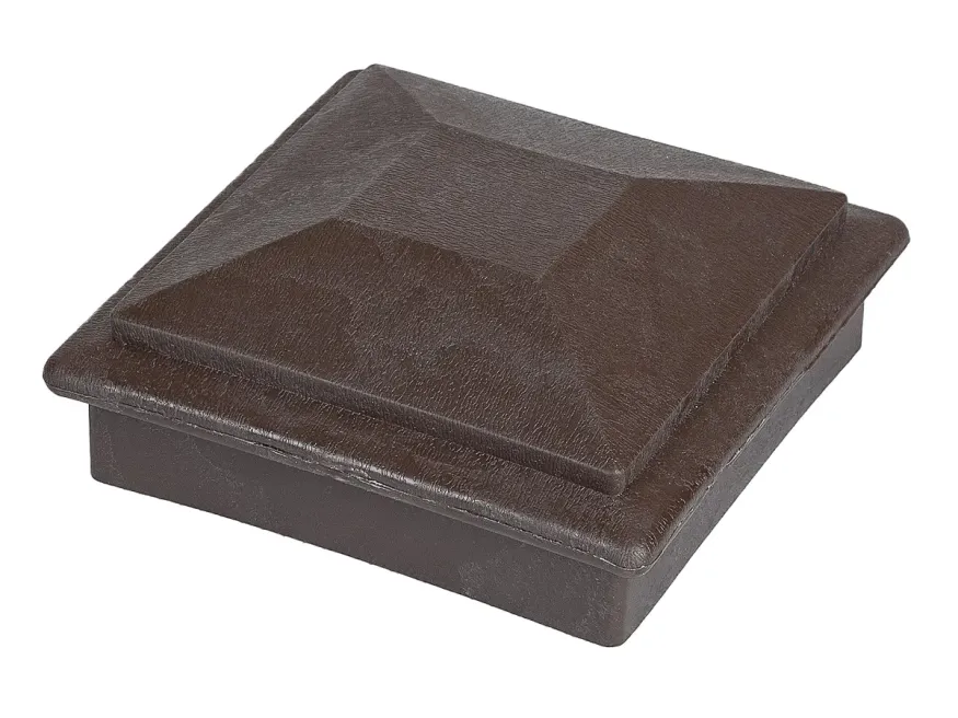 Крышка верхняя фигурная ПВХ для столба 100х100 Deckart Венге купить в Владивостоке