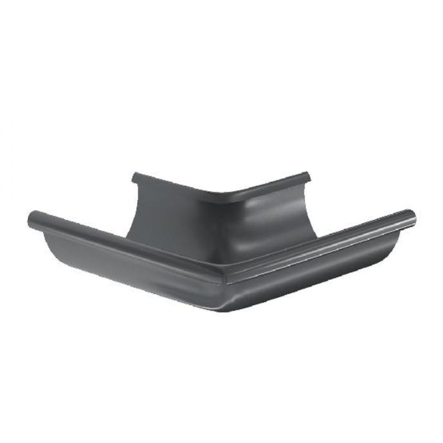 Угол желоба внешний 90°, Aquasystem, RAL 7024 Темно-серый 125/90. купить в Владивостоке