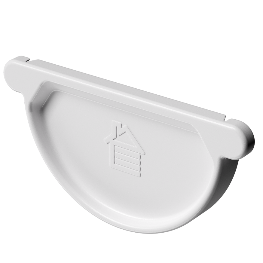 Заглушка для желоба Docke Stal Premium, цвет Пломбир. купить в Владивостоке