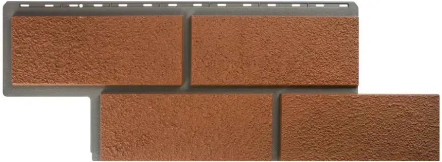 Фасадная панель Альта-Профиль Неаполитанский камень Терракотовый купить в Владивостоке